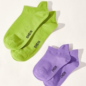 4 pairs of Shein Short Mouth Parent-Child Socks